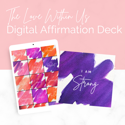 DIGITAL Watercolor Affirmation Deck