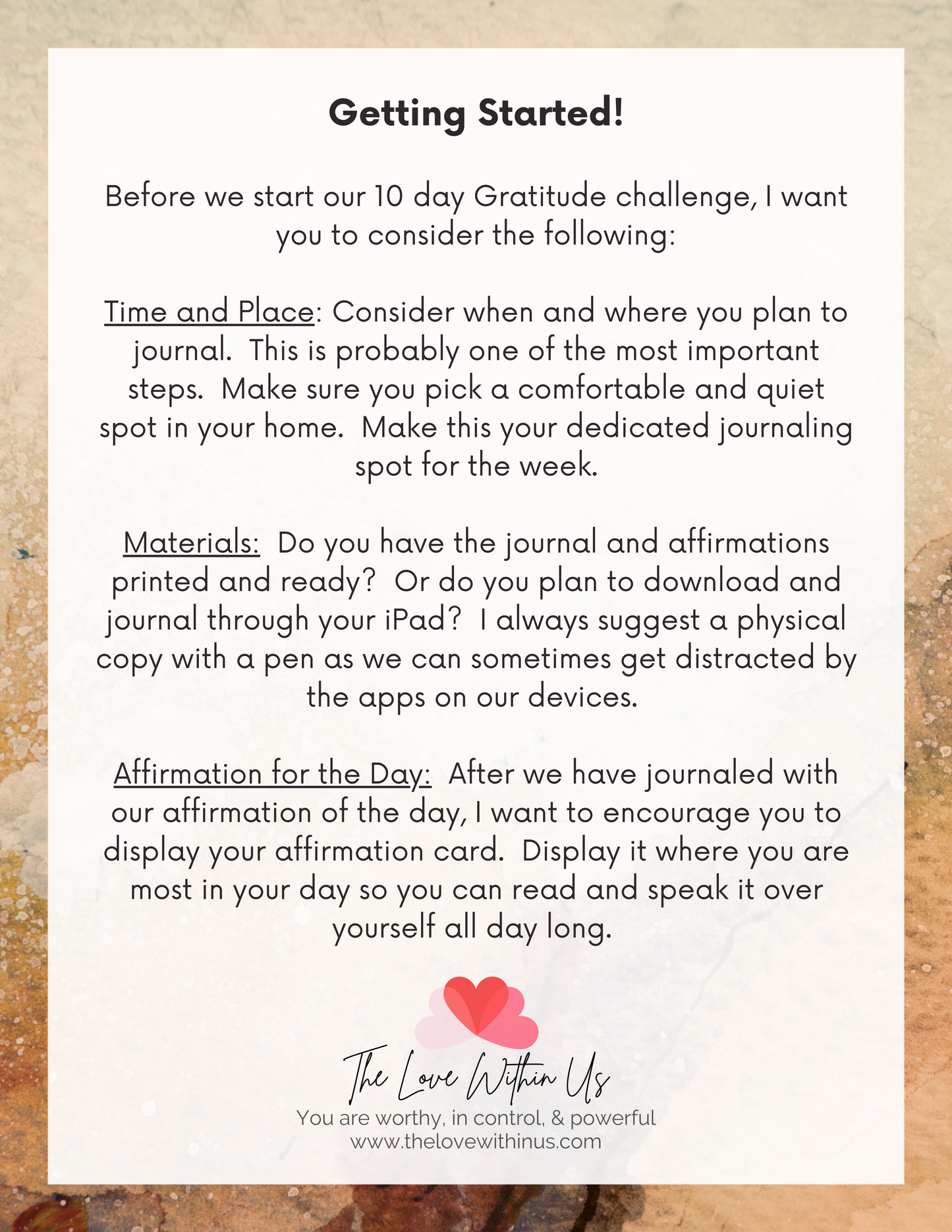 November Gratitude Challenge PDF