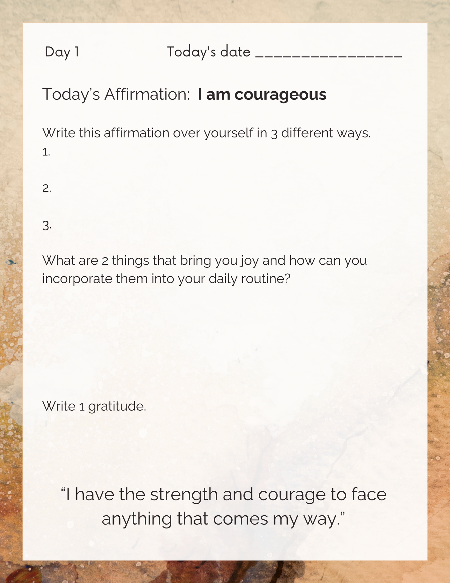 November Gratitude Challenge PDF