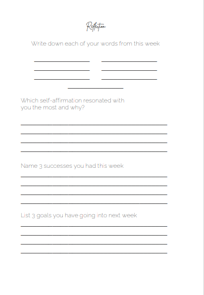 DIGITAL Guided Affirmation Journal
