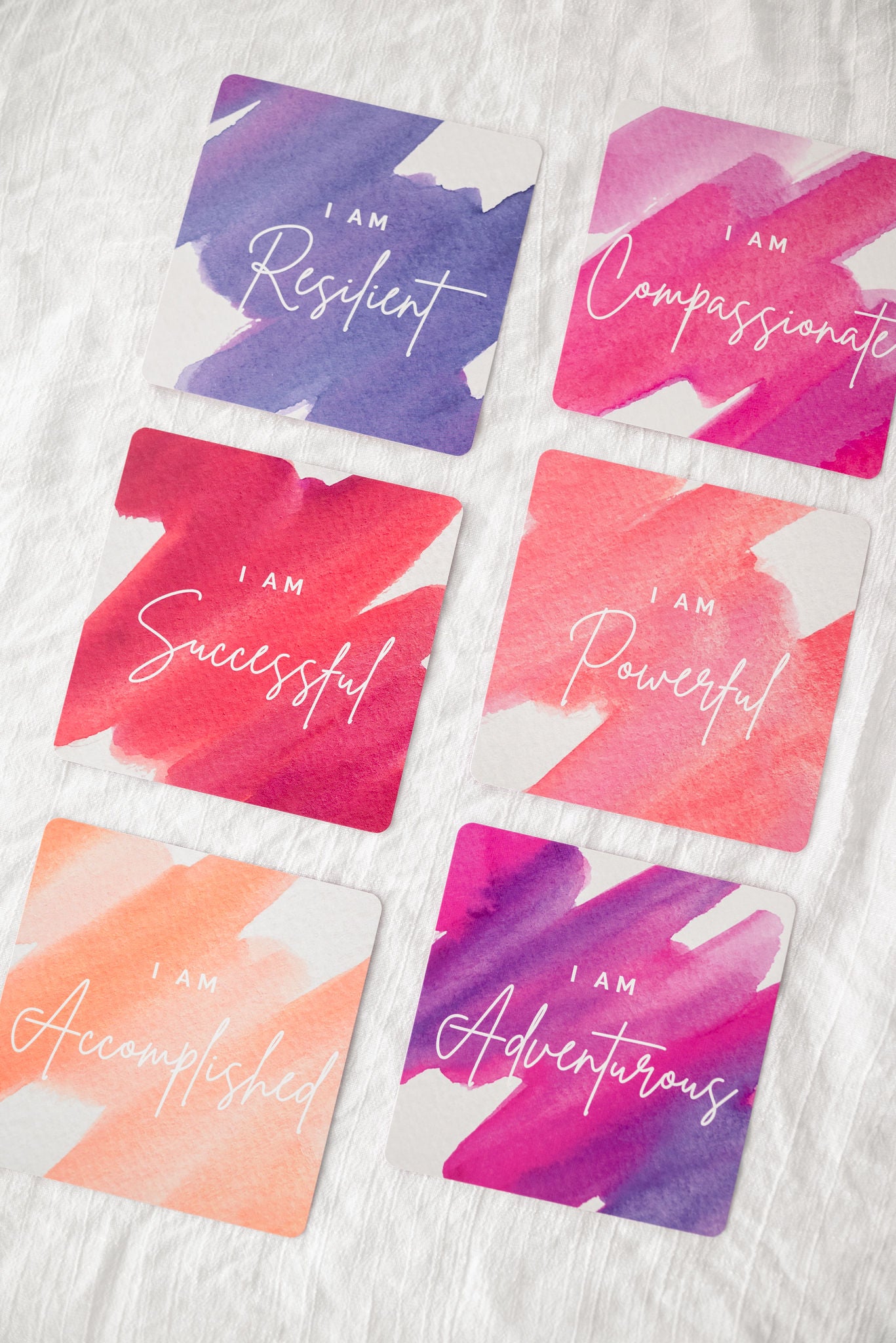 Watercolor Affirmation Deck