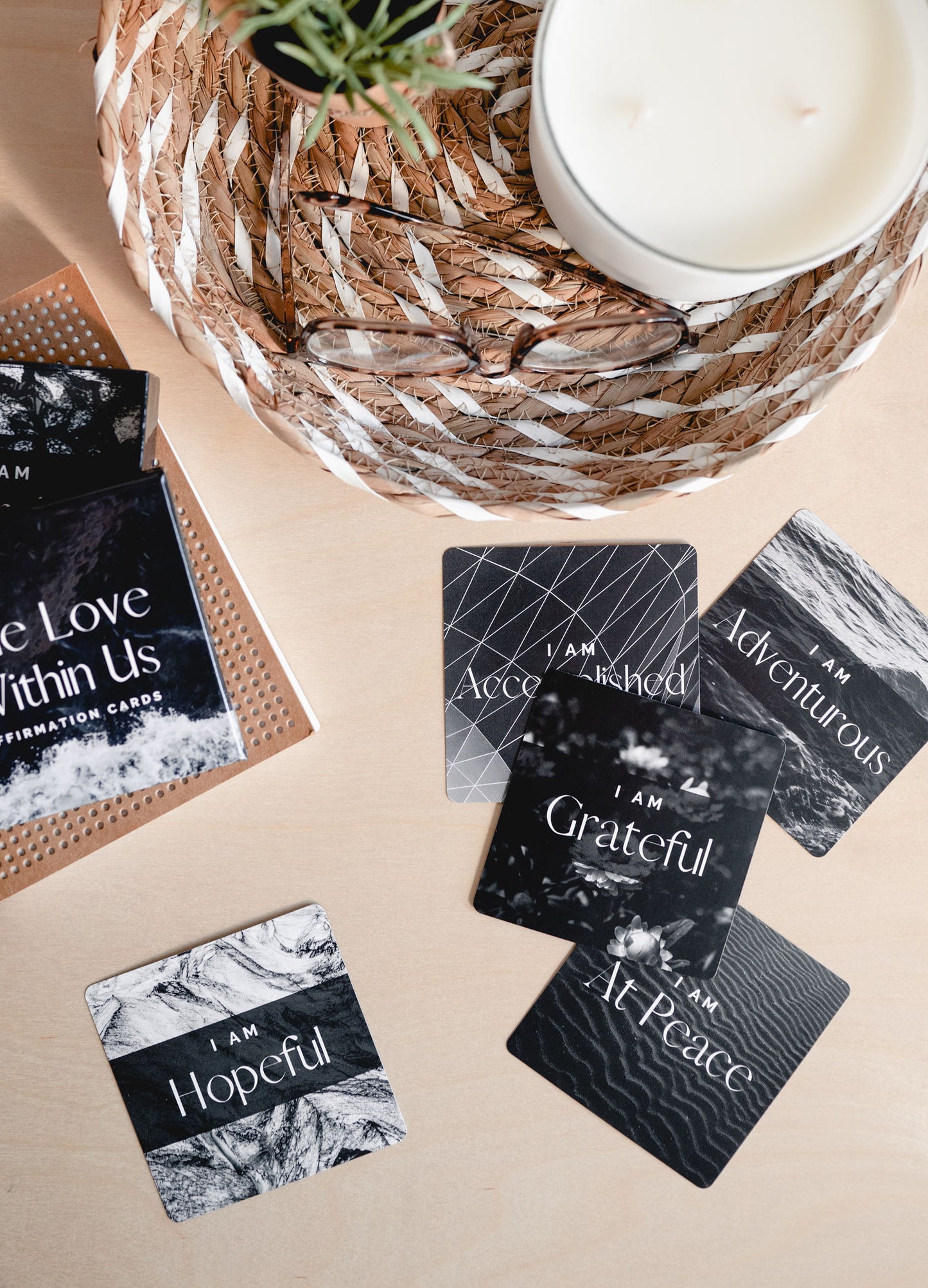 Black and White Affirmation Deck